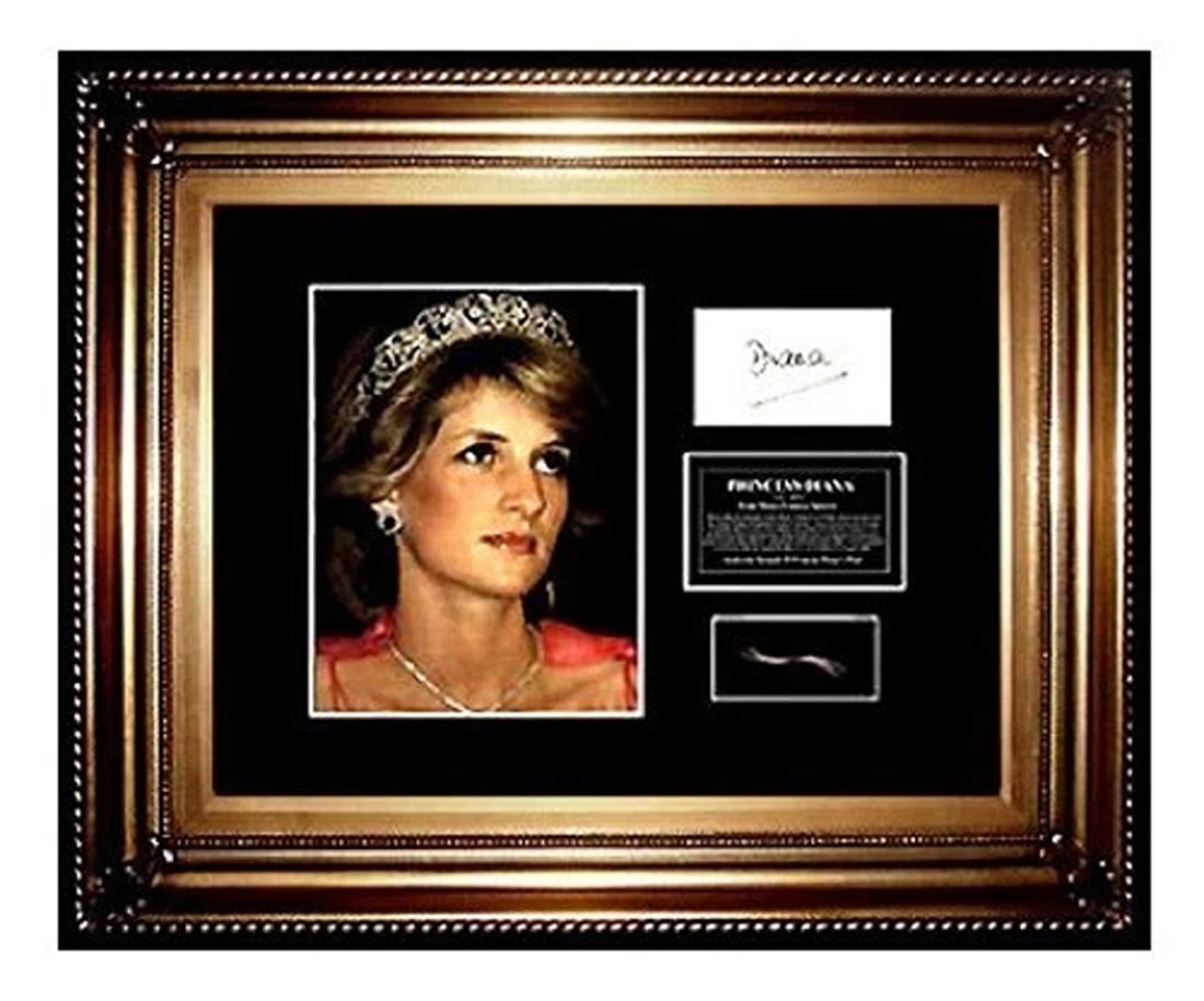 Princess DIANA Hair Lock photo Signed letter Royal CHARITY Lady Di Memorabilia (1 of 8)