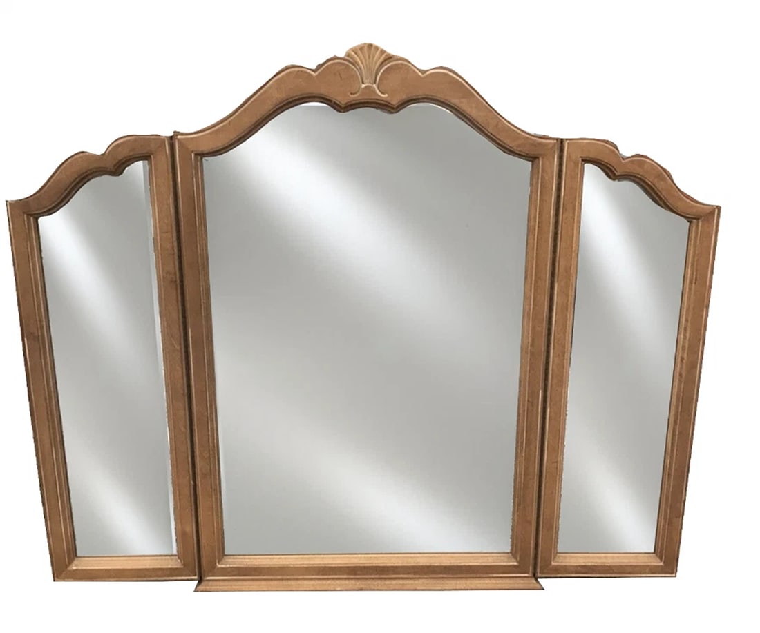 Ethan Allen Country French Tri-fold Dresser Mirror 26-5220-246 Beautiful & Heavy (1 of 9)