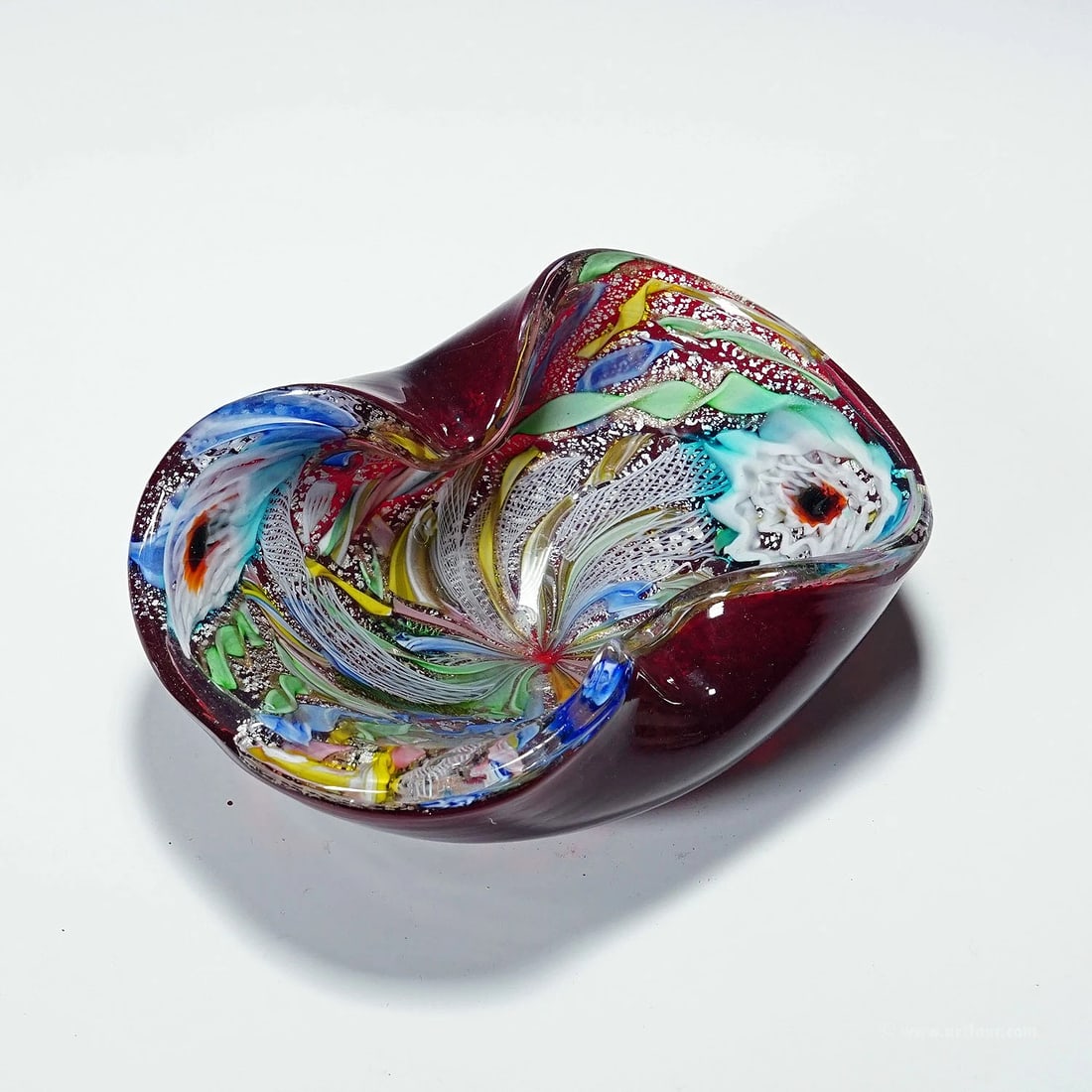 Vintage Murano Glass Bowl 'Rest of the Day' by A.Ve.M. 1950s (1 of 6)