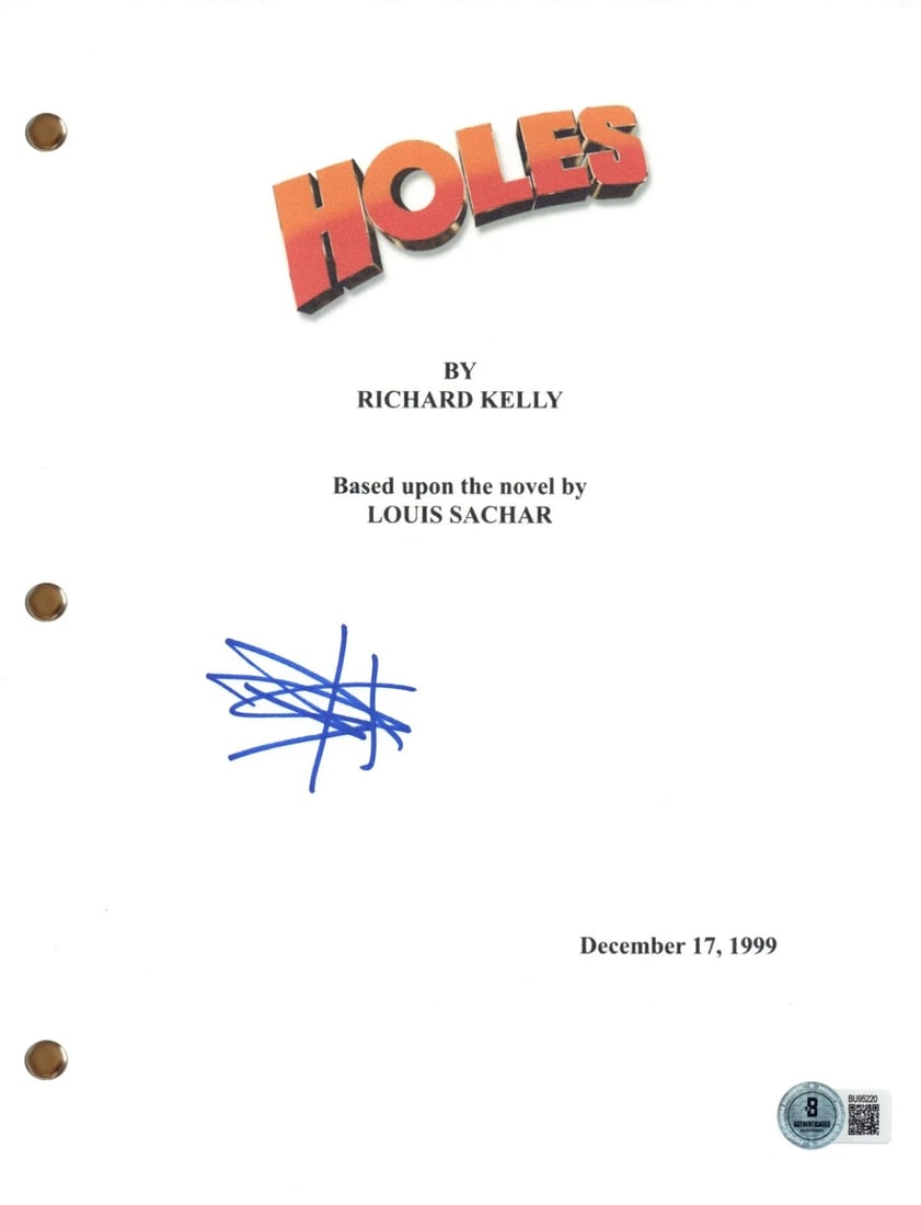 Shia LaBeouf "Holes" Signed Autograph Movie Script Full Screenplay Beckett COA (1 of 2)