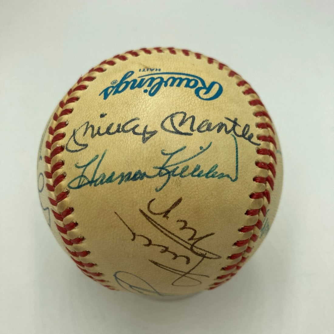 Mickey Mantle & Ted Williams Hall Of Fame Multi Signed Baseball JSA COA (1 of 9)