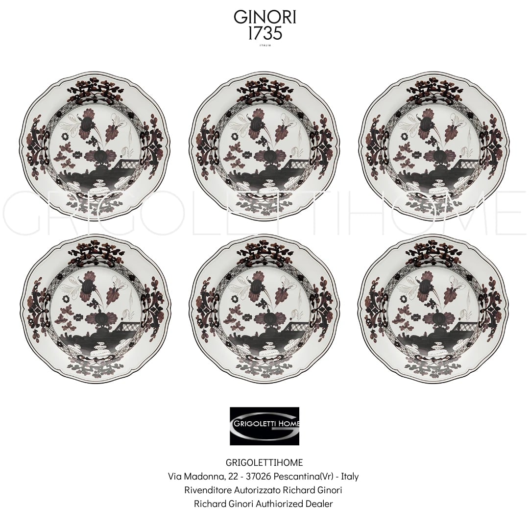 Richard Ginori Oriente Italiano Albus Set 6 Dinner Plates Ø Cm 26.5/In 10.23: Condition: New: A brand-new, unused, unopened, undamaged item in its original packaging (where packaging is applicable). Packaging should be the same as what is found in a retail store, unless the ite