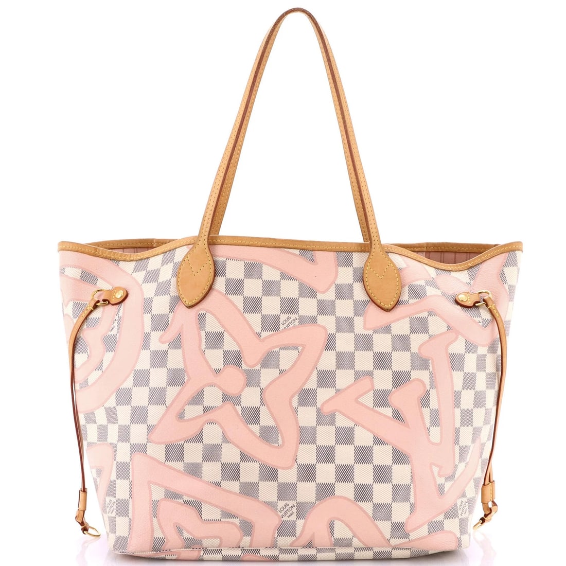 Louis Vuitton Neverfull NM Tote Limited Edition Damier Tahitienne MM: Condition: Pre-owned - Good,Brand: Louis Vuitton,Exterior Material: Canvas Coated,Style: Totes,Exterior Color: White,Department: Women,Size: Mm,Accessories: Dust BagCondition: Good. Exterior: scuffs,