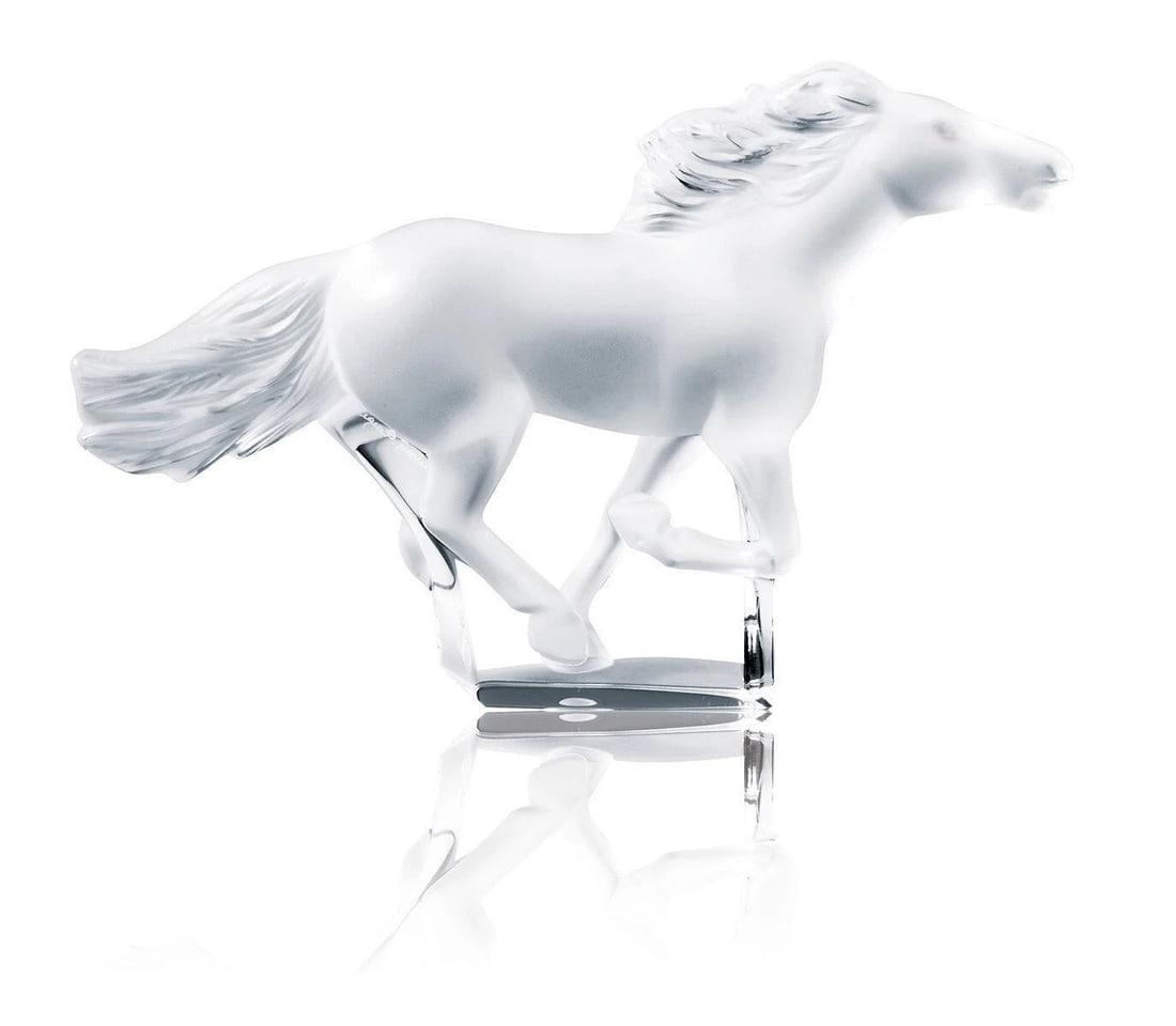NEW LALIQUE CRYSTAL KAZAK HORSE CLEAR #1204800 BRAND NIB FRENCH WILD SAVE$$ F/SH (1 of 3)
