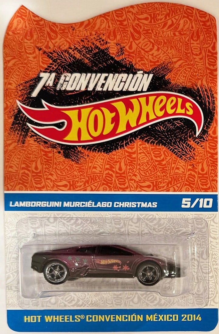 Lambo Murcielago Hot Wheels 2014 Mexico Convention 5/10 EXTREAMLY RARE Christmas (1 of 3)