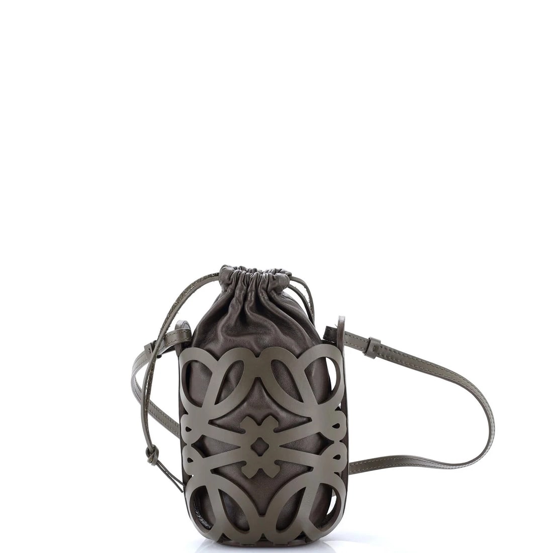 Loewe Anagram Drawstring Bucket Crossbody Bag Leather Mini (1 of 6)