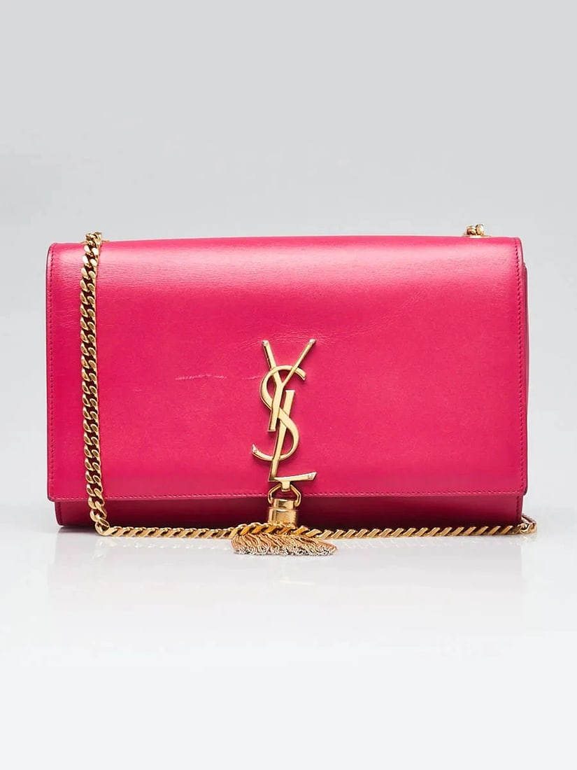 Yves Saint Laurent Pink Smooth Leather Medium Kate Tassel Bag (1 of 12)