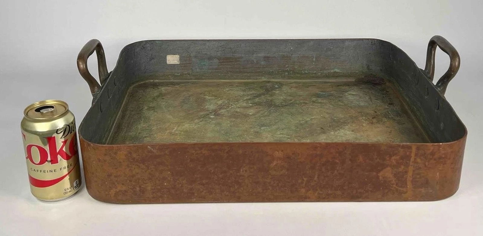 GIANT 22" Helvetia Leon Jaeggi London Handled Copper Turkey Roasting Pan Tray (1 of 13)
