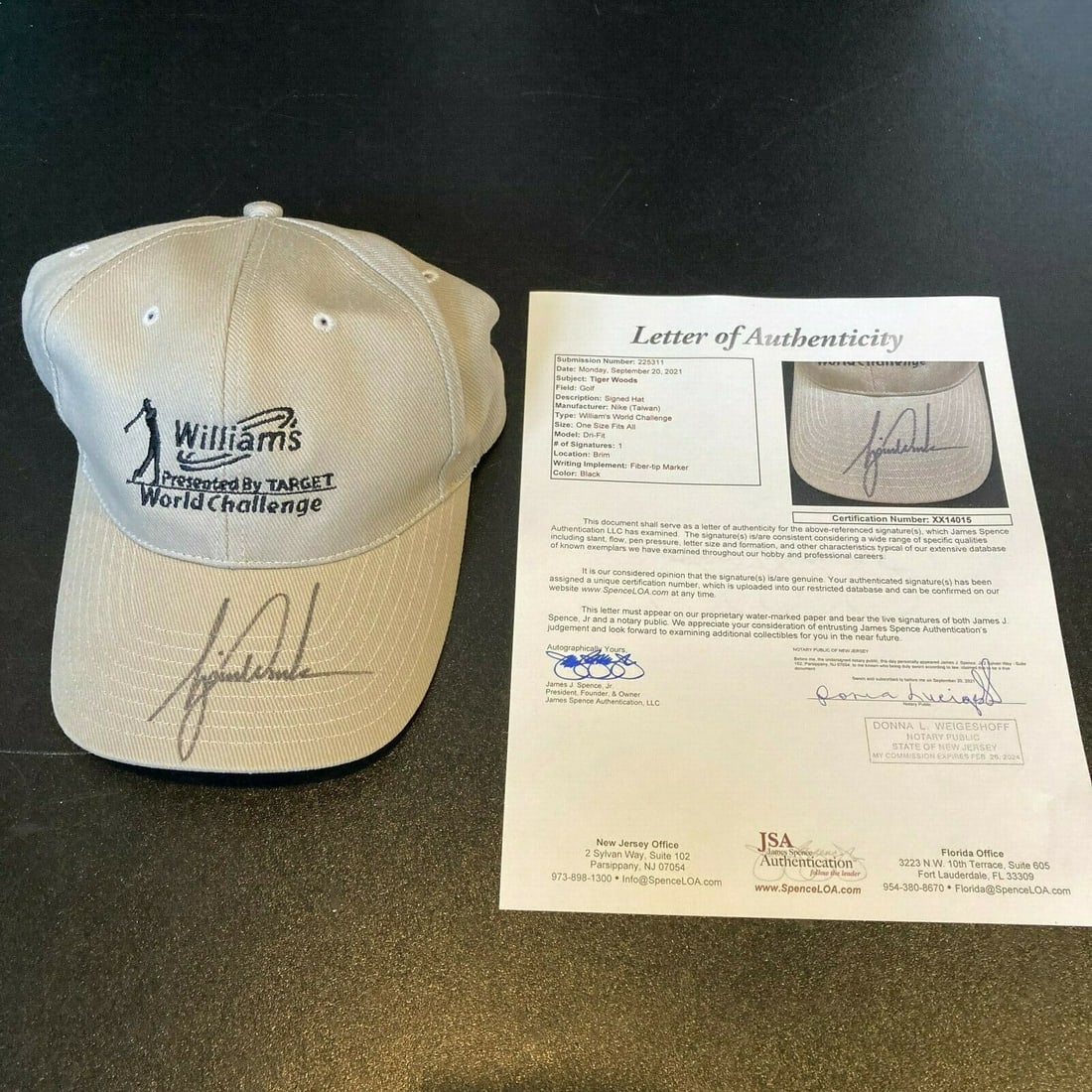 Tiger Woods Signed Autographed Hero World Challenge Golf Hat (1 of 1)