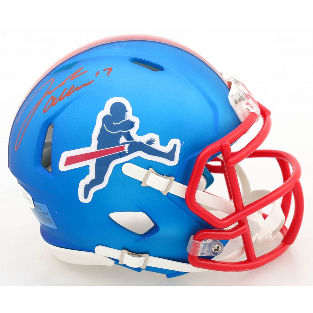 Josh Allen Signed Bills Speed Mini Helmet (Beckett COA): Josh Allen Signed Bills Speed Mini Helmet (Beckett COA)