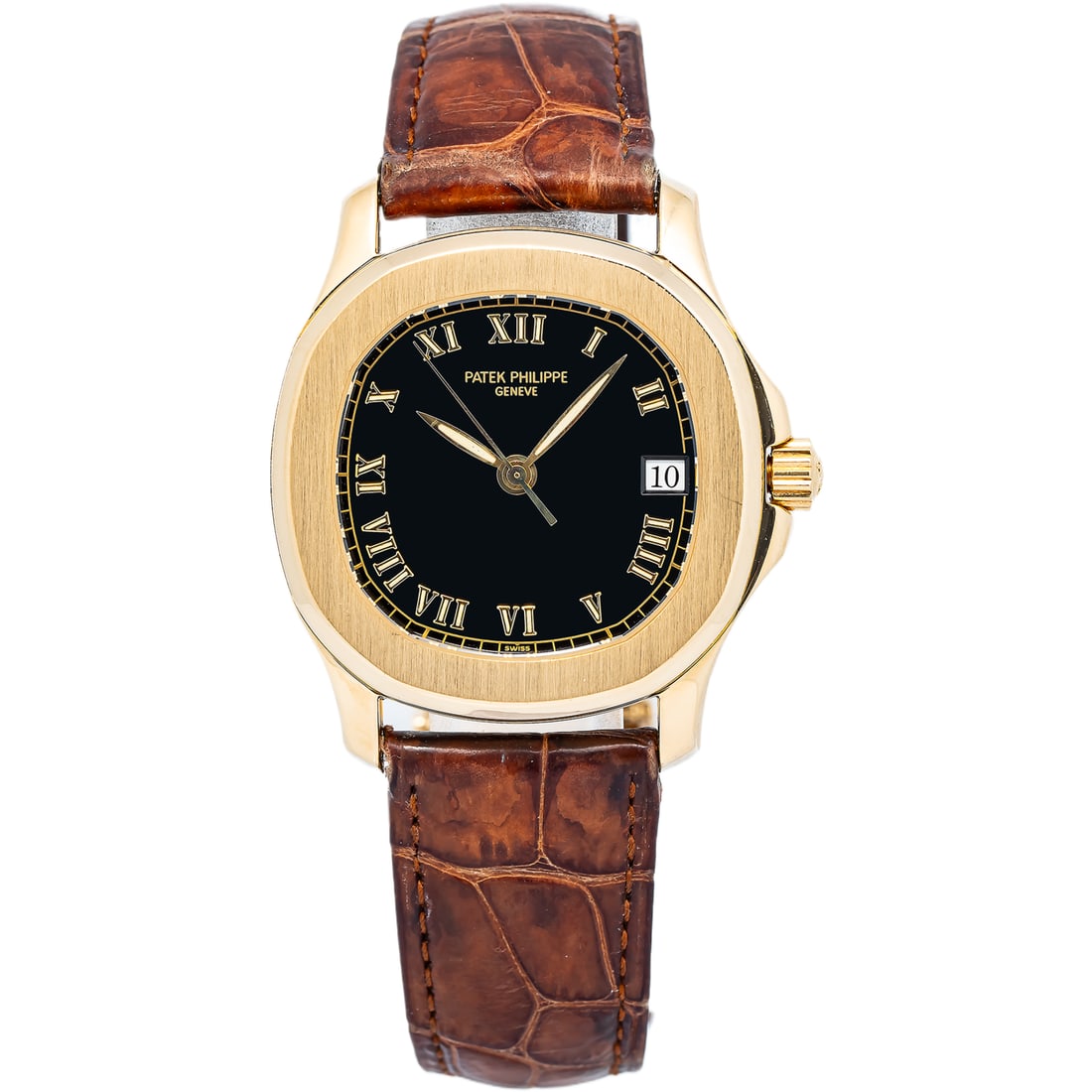 Patek Philippe Aquanaut 5060SJ-001 18K Yellow Gold Black Dial W/Archive Men 35mm: Patek Philippe Aquanaut 5060SJ-001 18K Yellow Gold Black Dial W/Archive Men 35mm