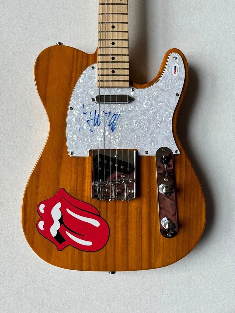 Mick Jagger Signed Guitar (PSA LOA) - 7
