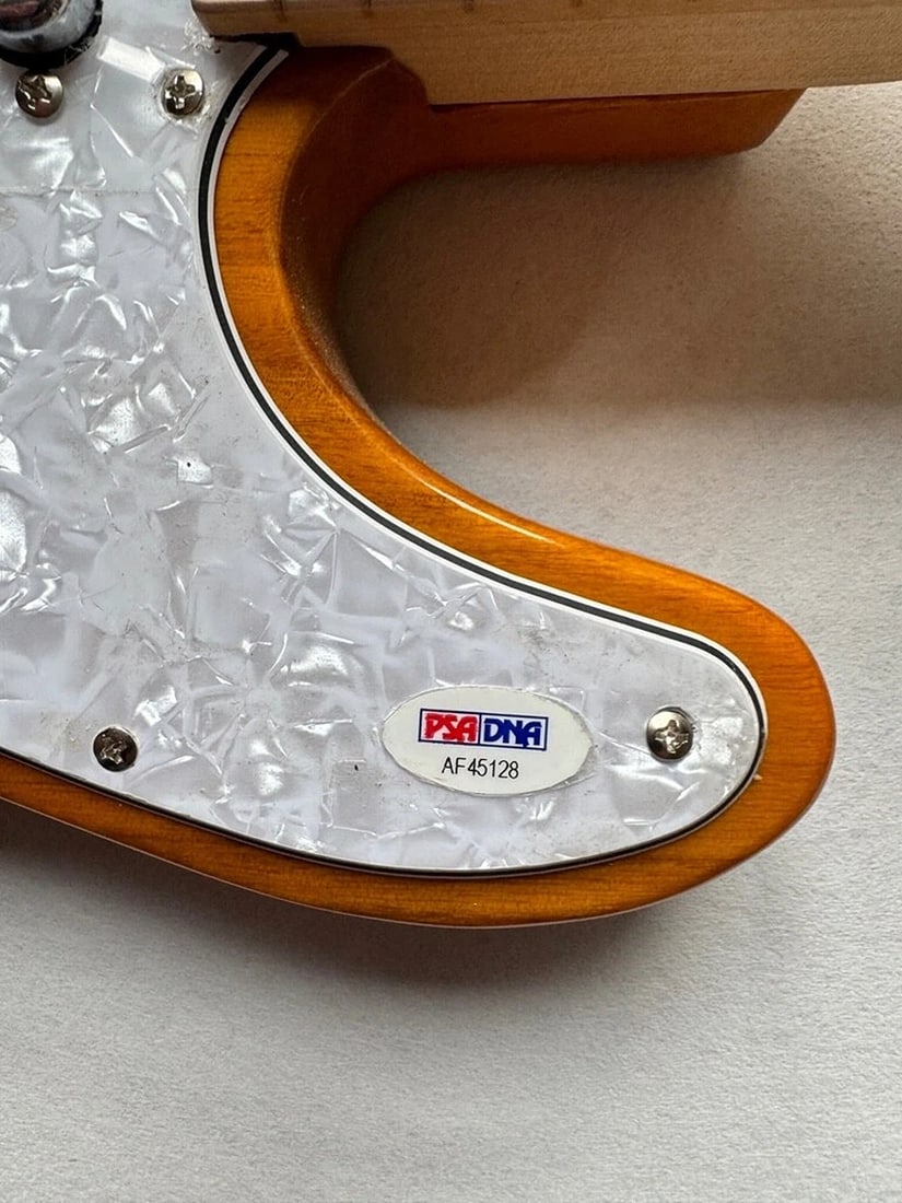 Mick Jagger Signed Guitar (PSA LOA) - 9