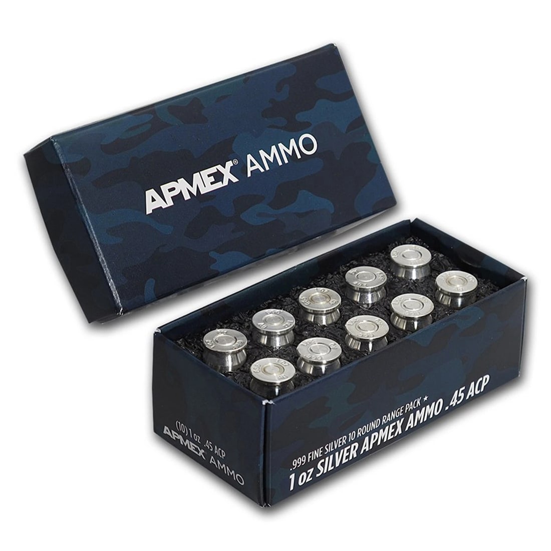 1 oz Silver Bullet - .45 Caliber ACP 10-Round Range Pack (1 of 4)