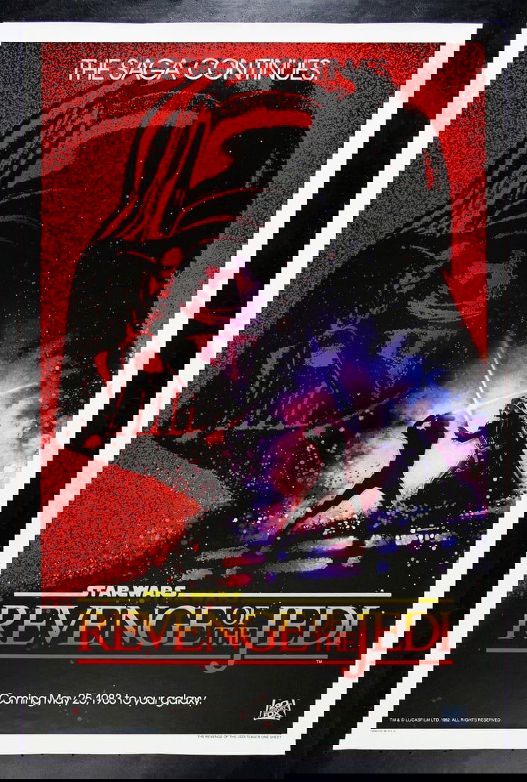 STAR WARS RETURN OF THE JEDI ORIGINAL 27" x 41" MOVIE POSTER 1983 (1 of 1)