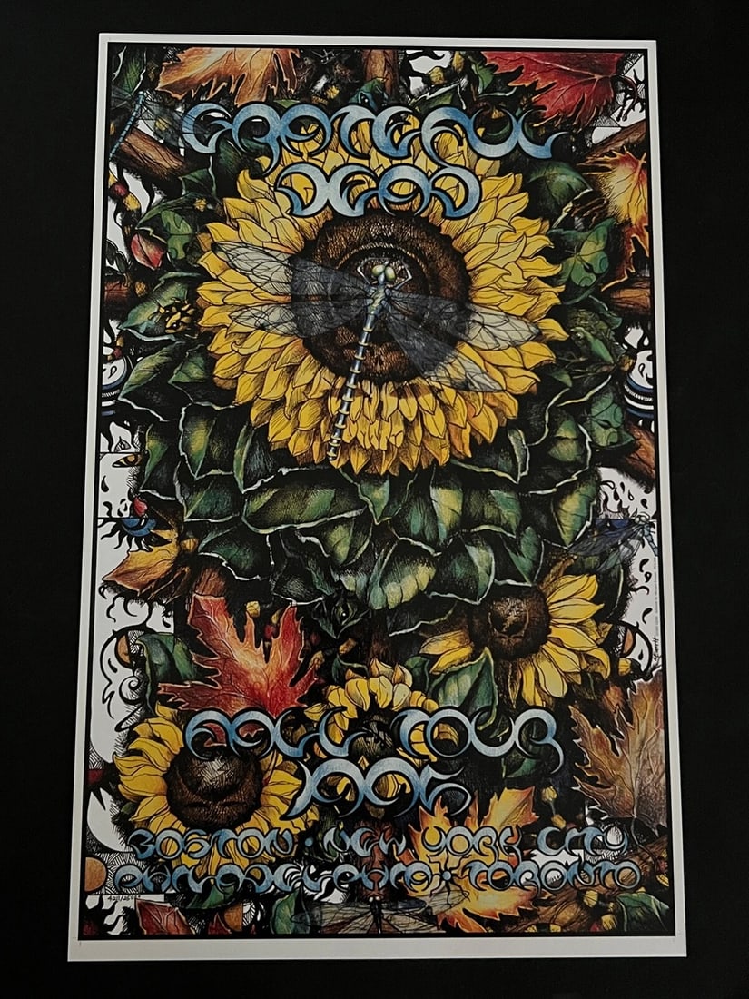 Grateful Dead Original Vintage Fall Tour 1995 Poster ~(25" x 15.5") (1 of 20)