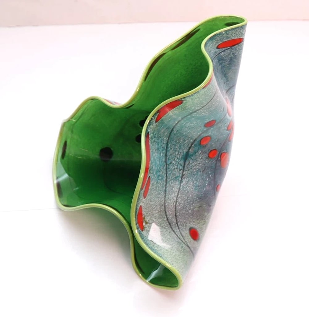 RARE~ Vintage Art Glass Sculpture ~Signed D. Chihuly~ ~(6.25" H x 9.25"W) (1 of 10)