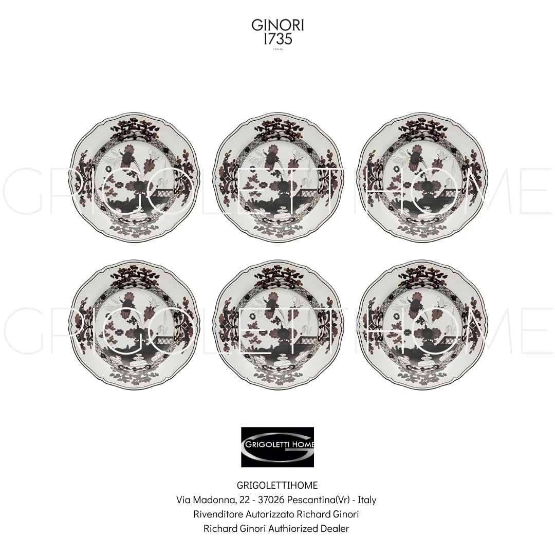 Richard Ginori Oriente Italiano Albus - Set Of 6 Soup Plates 24 Cm 9.44 Inch: Condition: New: A brand-new, unused, unopened, undamaged item in its original packaging (where packaging is applicable). Packaging should be the same as what is found in a retail store, unless the ite
