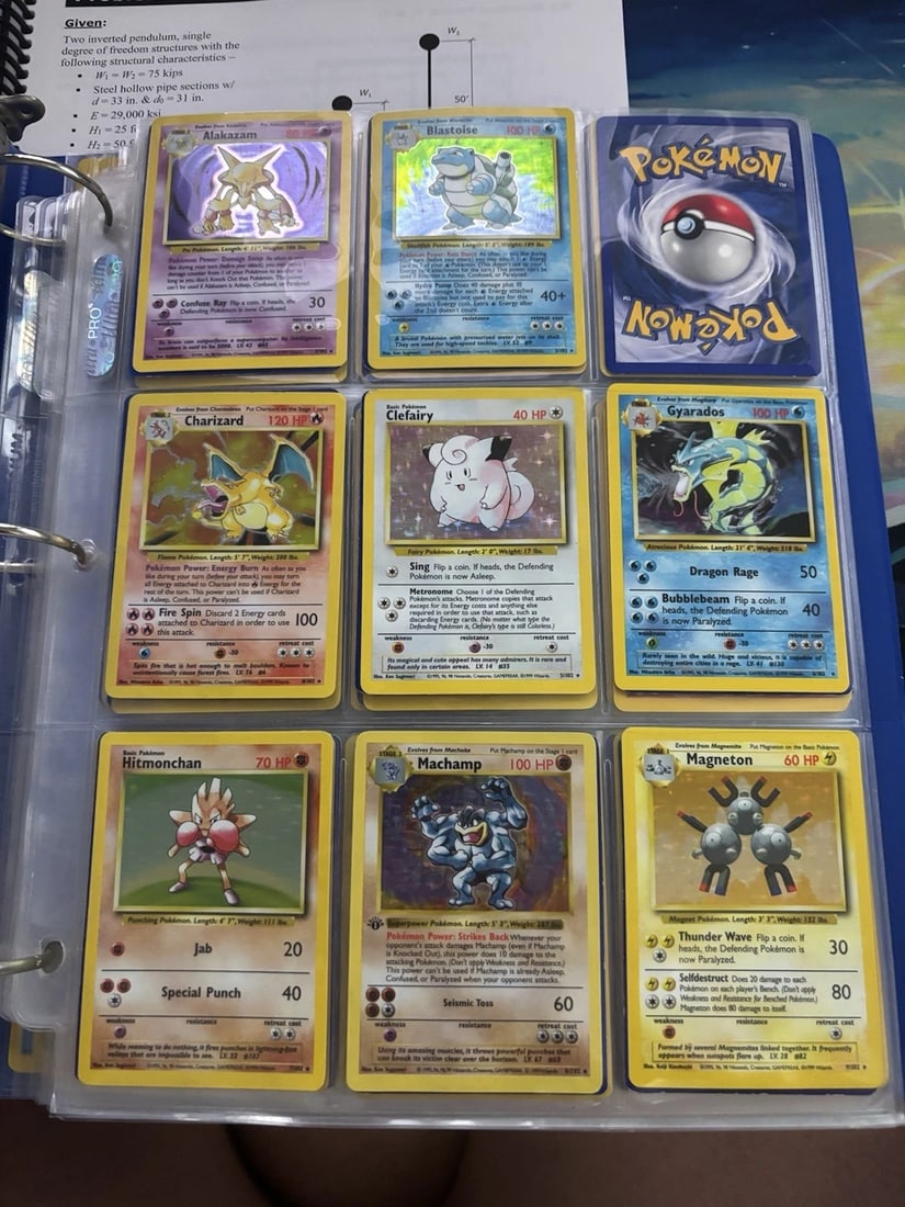 Classic Pokemon Cards Album Base Set/Jungle/Fossil (Charizard, Blatoise, Etc.) (1 of 20)