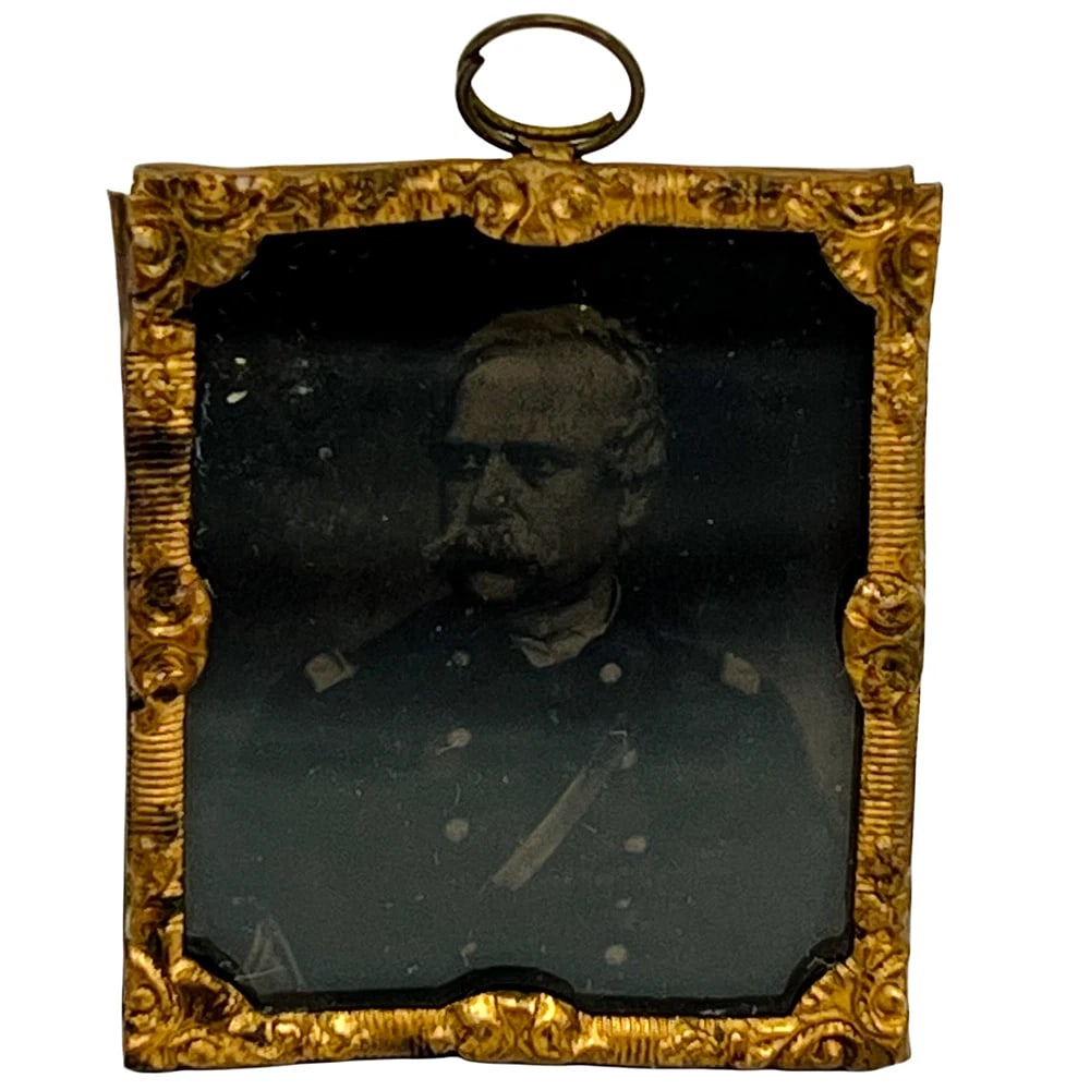 Rare Civil War Miniature Tintype Colonel James H. Perry 1862 NY Infantry Soldier (1 of 6)