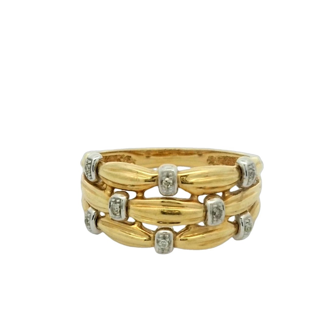 Diamond Ring In 18k Two tone Gold (1 of 5)