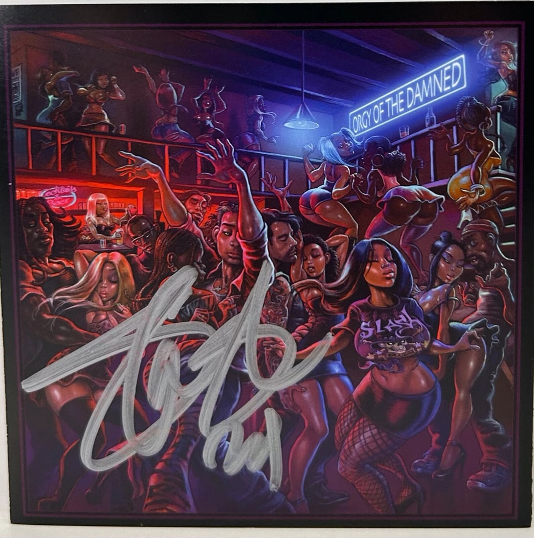 SLASH Signed Autograph CD "Orgy of the Damned" JSA COA: Industry: Music,Signed: Yes,Autograph Authentication: James Spence (JSA),Object Type: CD & Booklet,Original/Reproduction: Original