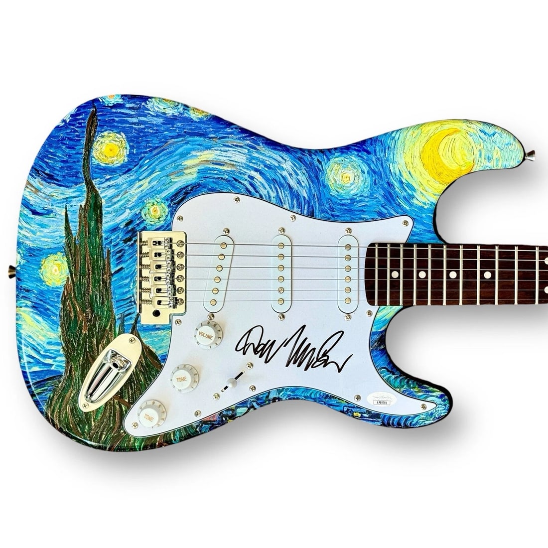 Don McLean Signed Guitar Custom JSA COA Vincent "Starry Starry Night" (1 of 2)