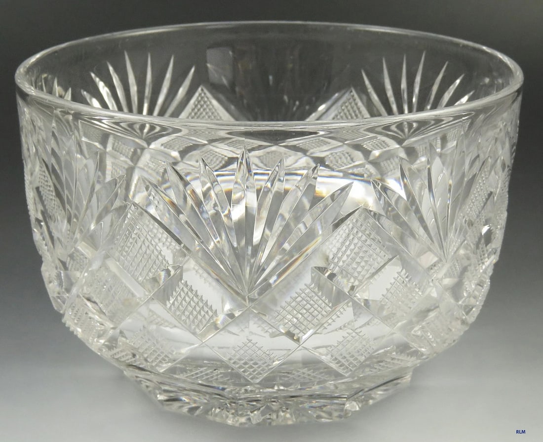 c1830-1870 Fantastic set 8 Antique Cut Glass Crystal Dessert Finger Bowls (1 of 9)