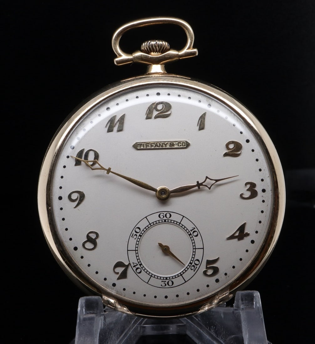 Tiffany & Co by Longines 21J Extra Superior 18K Gold Slim Mens 44mm Pocket Watch: Tiffany & Co by Longines 21J Extra Superior 18K Gold Slim Mens 44mm Pocket Watch