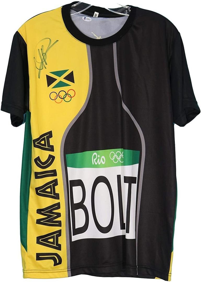Usain Bolt Signed Autographed Track Jersey Beckett JSA COA (1 of 1)