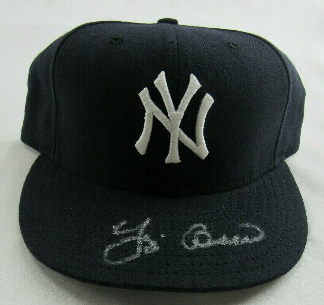 Yogi Berra Signed New Era Fitted Yankees Baseball Cap PSA/DNA I (1 of 1)