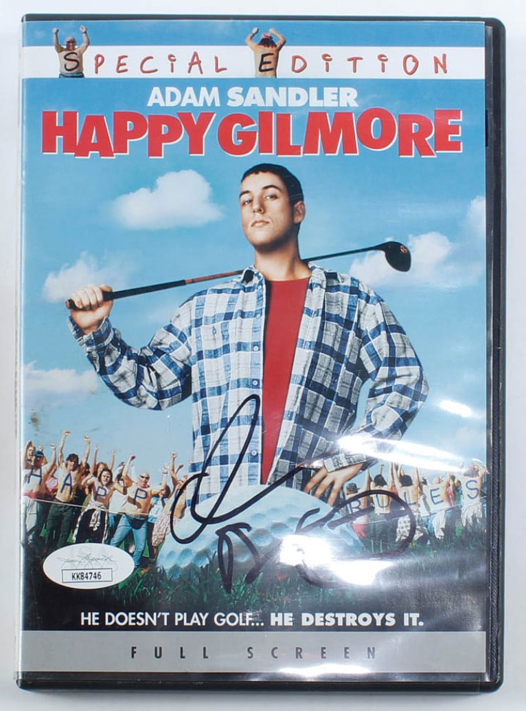 Adam Sandler Signed "Happy Gilmore" DVD (JSA COA) (1 of 1)