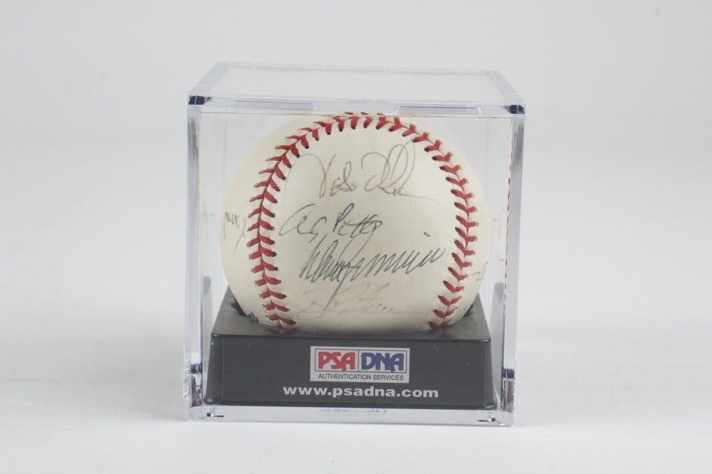 1978 New York Yankees Multi Signed Baseball Yogi Berra+21 BAS LOA A90042 (1 of 3)