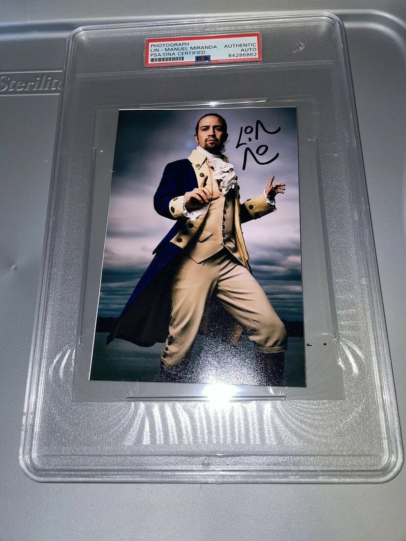 Lin Manuel Miranda Signed 4x6 Photo Hamilton Slabbed By PSA/DNA #4 (1 of 1)
