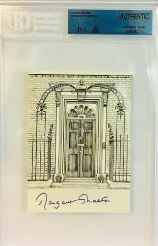 MARGARET THATCHER Signed Prime Minister JSA Beckett Encapsulated (1 of 1)