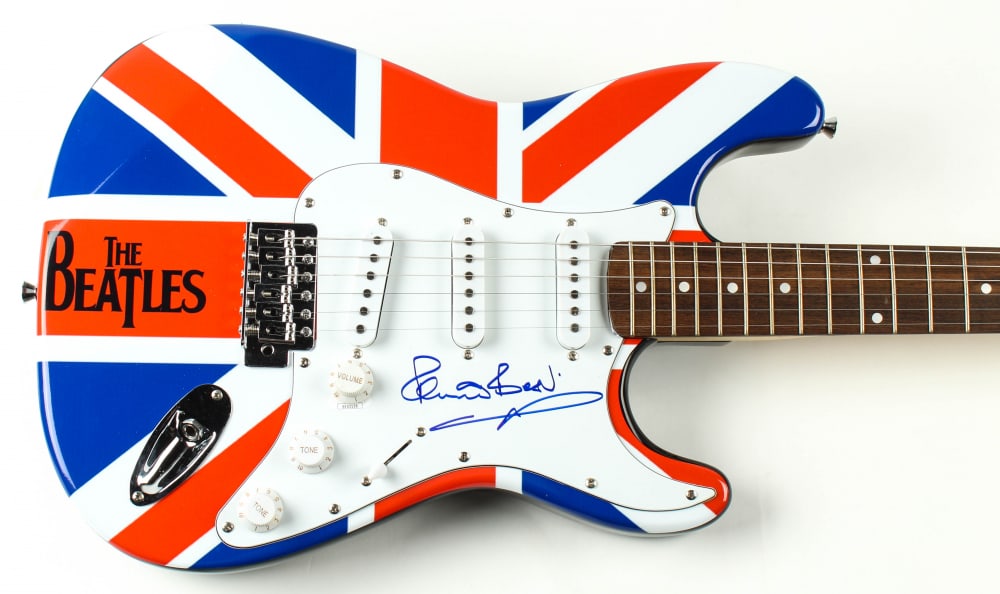 Pete Best Signed 39" Electric Guitar (JSA COA) (1 of 1)