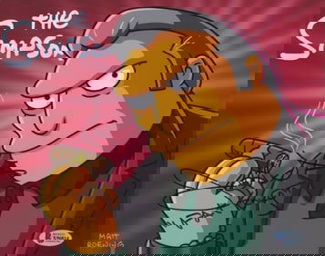 Joe Montegna Signed "The Simpsons" 8x10 Photo Inscribed "Fat Tony" (Beckett COA)