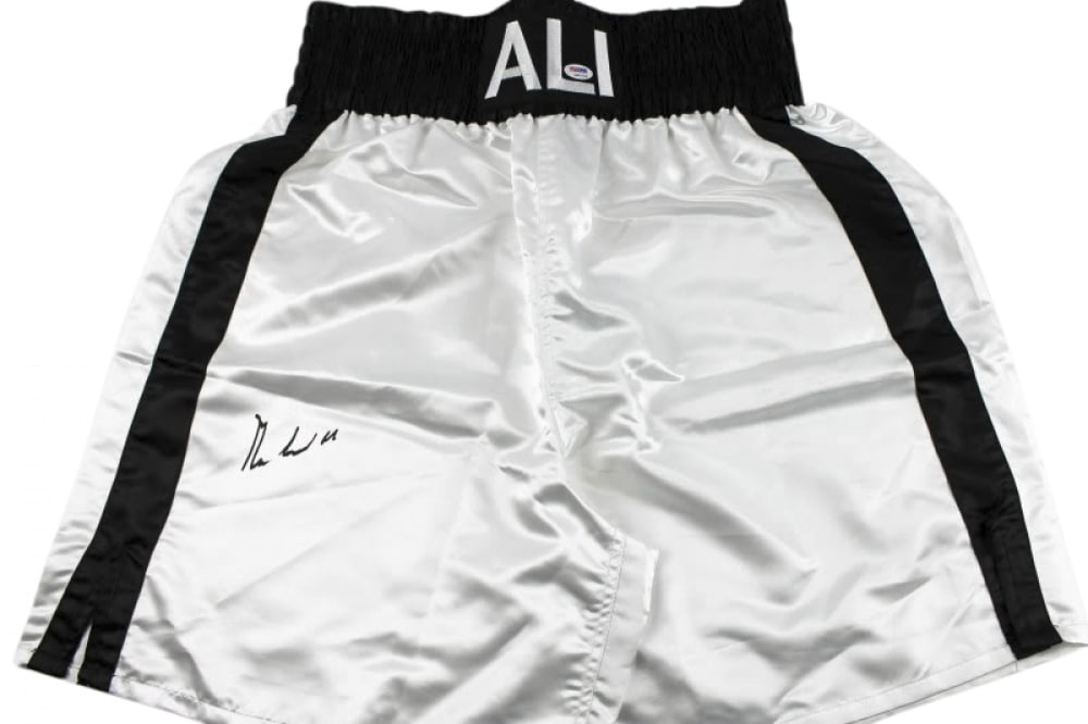 Muhammad Ali Signed Boxing Trunks (PSA COA) (1 of 1)