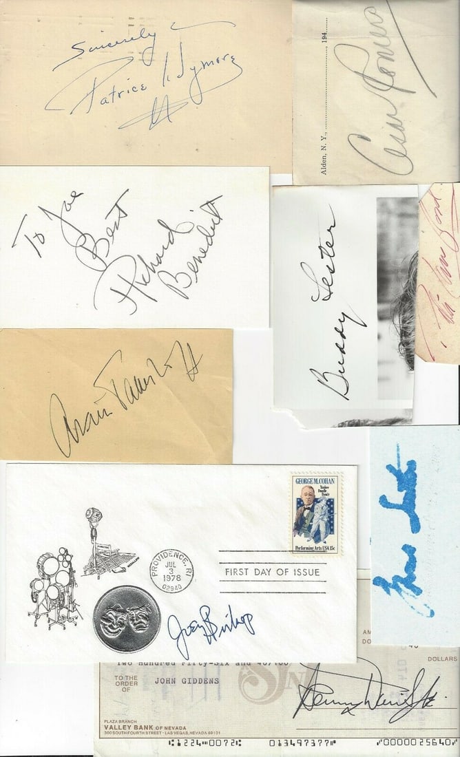 FRANK SINATRA LAWFORD MARTIN Plus 12 Signed Autograph Oceans 11 Cast JSA LOA (1 of 2)