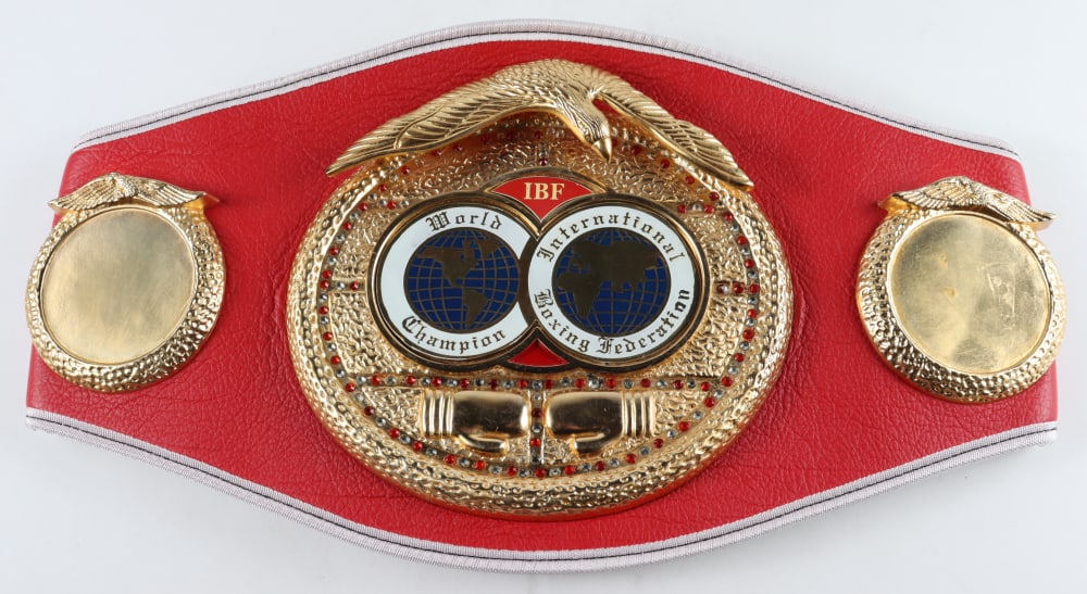Mike Tyson Signed IBF Full-Size Heavyweight Championship Belt (JSA COA): Mike Tyson Signed IBF Full-Size Heavyweight Championship Belt (JSA COA)