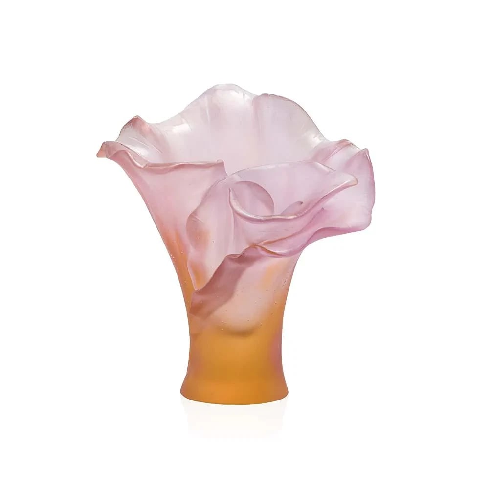 NEW DAUM CRYSTAL NUMBERED ED. ARUM ROSE VASE PINK SMALL #05723-1 BRAND NIB: Condition: New: A brand-new, unused, unopened, undamaged item in its original packaging (where packaging is applicable). Packaging should be the same as what is found in a retail store, unless the ite