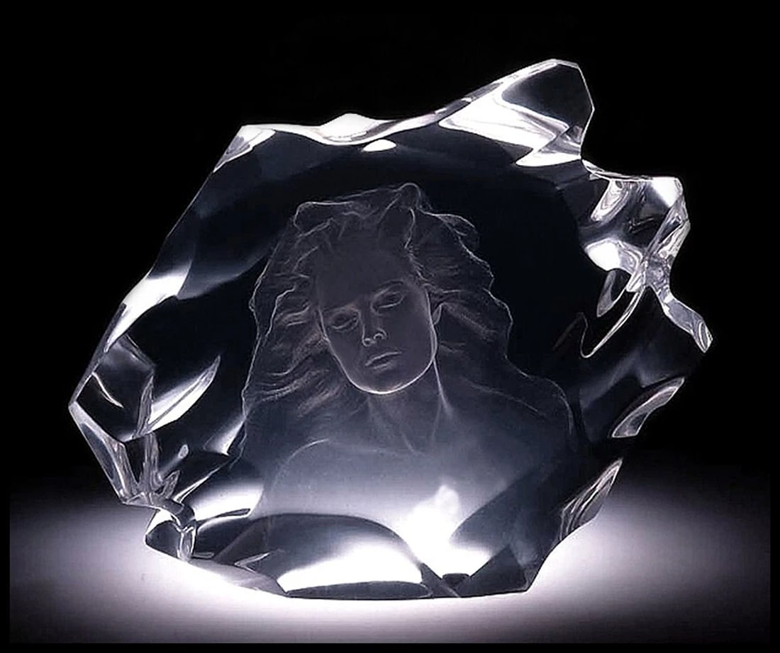 Frederick Hart Acrylic Sculpture Signed Female Portrait Figurative Illuminata I (1 of 3)