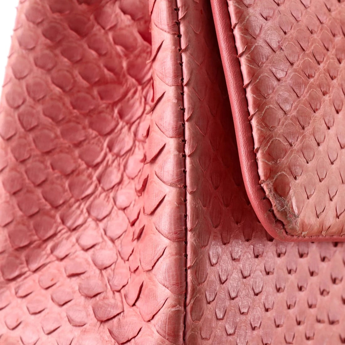 Chanel Classic Single Flap Bag Python Mini - 7