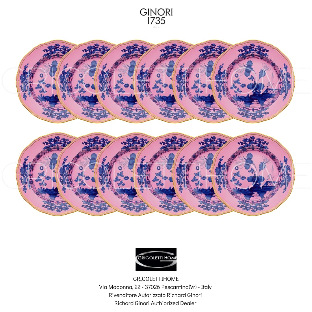 Richard Ginori Oriente Italiano Azalea - Set 12 dinner plates CMS 26,5 / IN: Condition: New: A brand-new, unused, unopened, undamaged item in its original packaging (where packaging is applicable). Packaging should be the same as what is found in a retail store, unless the ite
