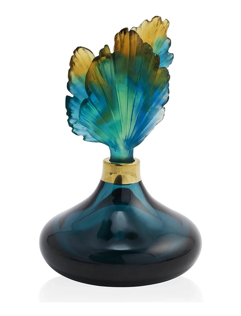 NEW DAUM CRYSTAL PEACOCK FEATHER PERFUME BOTTLE #05701 BRAND NIB: Condition: New: A brand-new, unused, unopened, undamaged item in its original packaging (where packaging is applicable). Packaging should be the same as what is found in a retail store, unless the ite