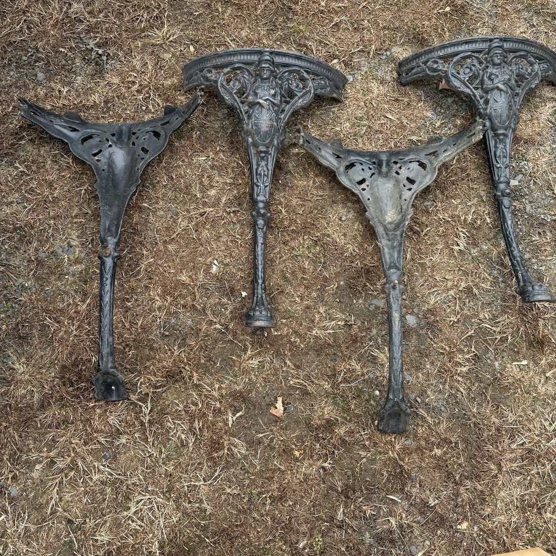 Rare Antique cast Iron 28??Tx17??W For Round Table Legs Figural industrial salvage: Condition: Used: An item that has been used previously. The item may have some signs of cosmetic wear, but is fully operational and functions as intended. This item may be a floor model or store retur