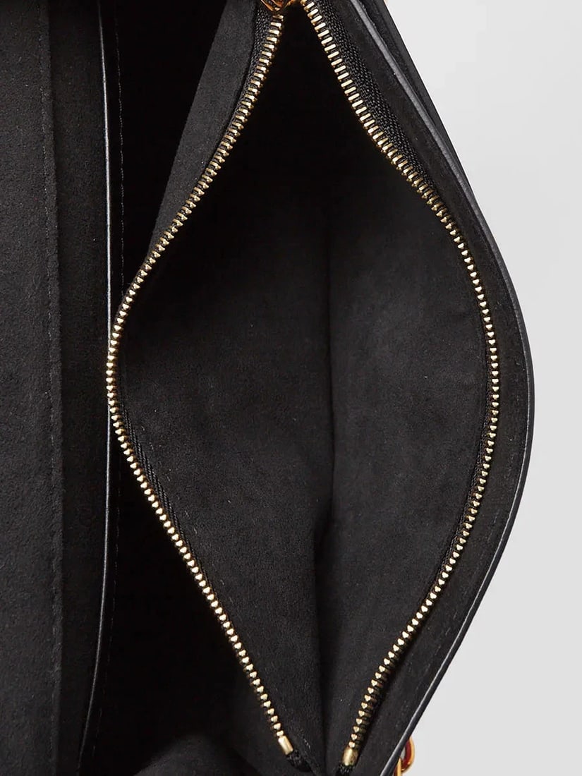 Louis Vuitton Black Leather Python Chain Louise Iris Blossom Clutch Bag - 11