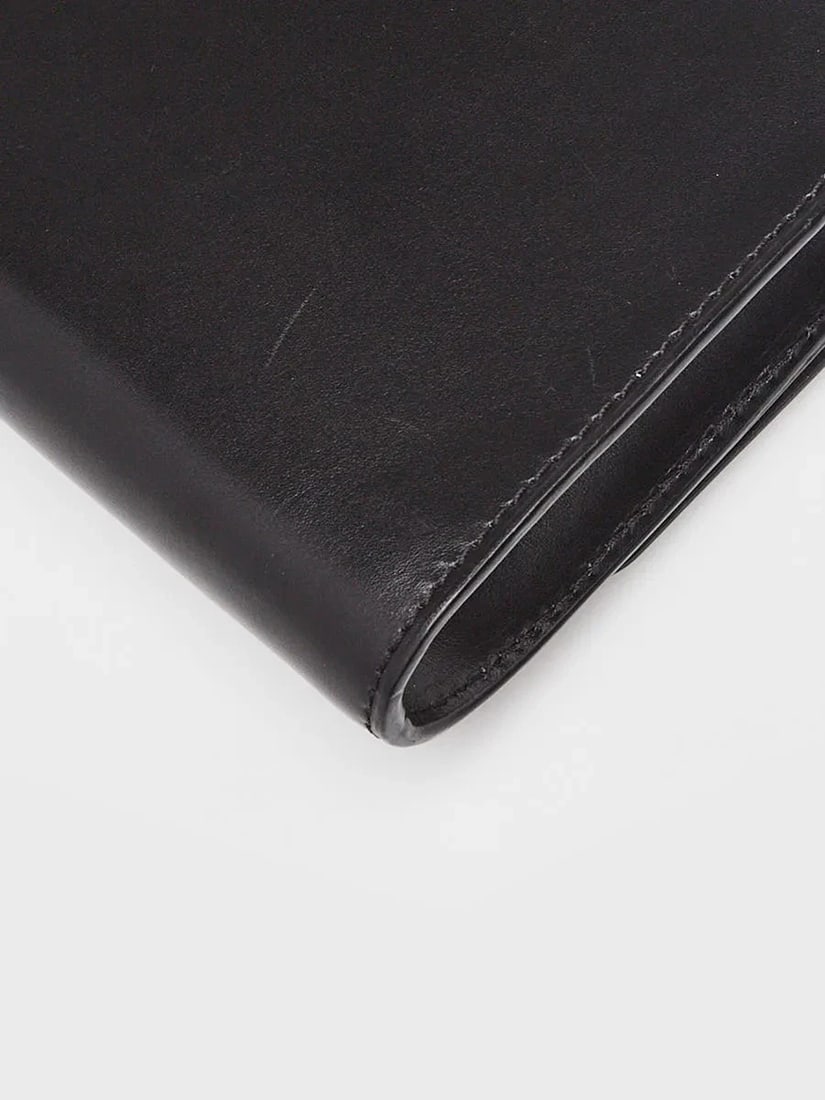 Louis Vuitton Black Leather Python Chain Louise Iris Blossom Clutch Bag - 4