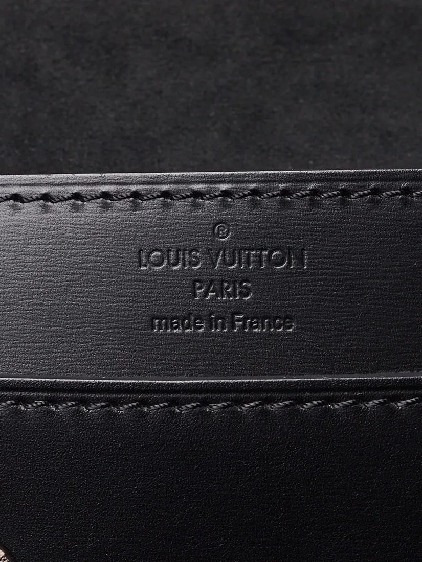 Louis Vuitton Black Leather Python Chain Louise Iris Blossom Clutch Bag - 9