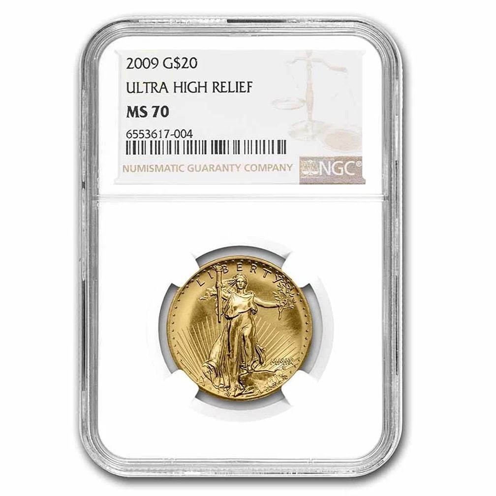 2009 Ultra High Relief Gold Double Eagle MS-70 NGC: Brand: US Mint,MPN: 204318,Year: 2009,Fineness: 0.9999,Denomination: $20.00,Country of Origin: United States,Circulated/Uncirculated: MS-70,Certification: NGC